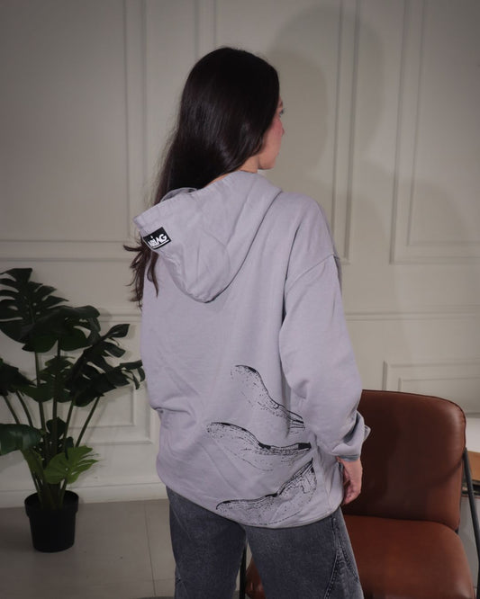 HOODIE ALAS GRIS