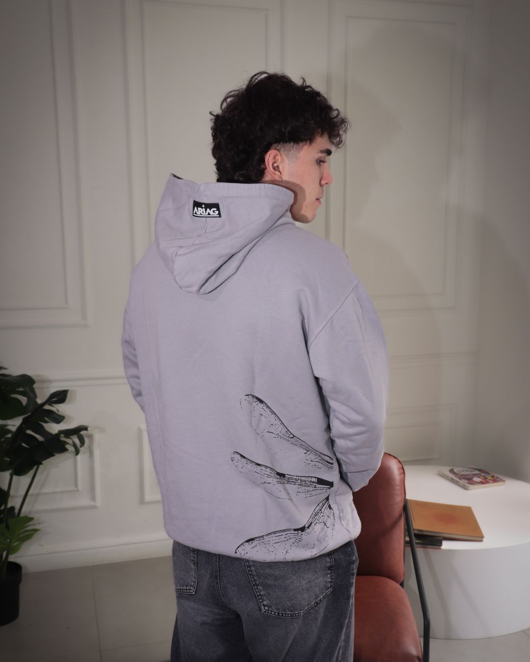 HOODIE ALAS GRIS