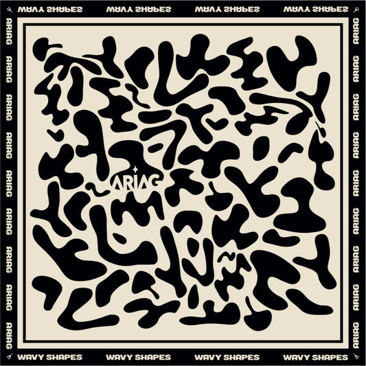 PAÑOLETA NEGRA WAVY SHAPES