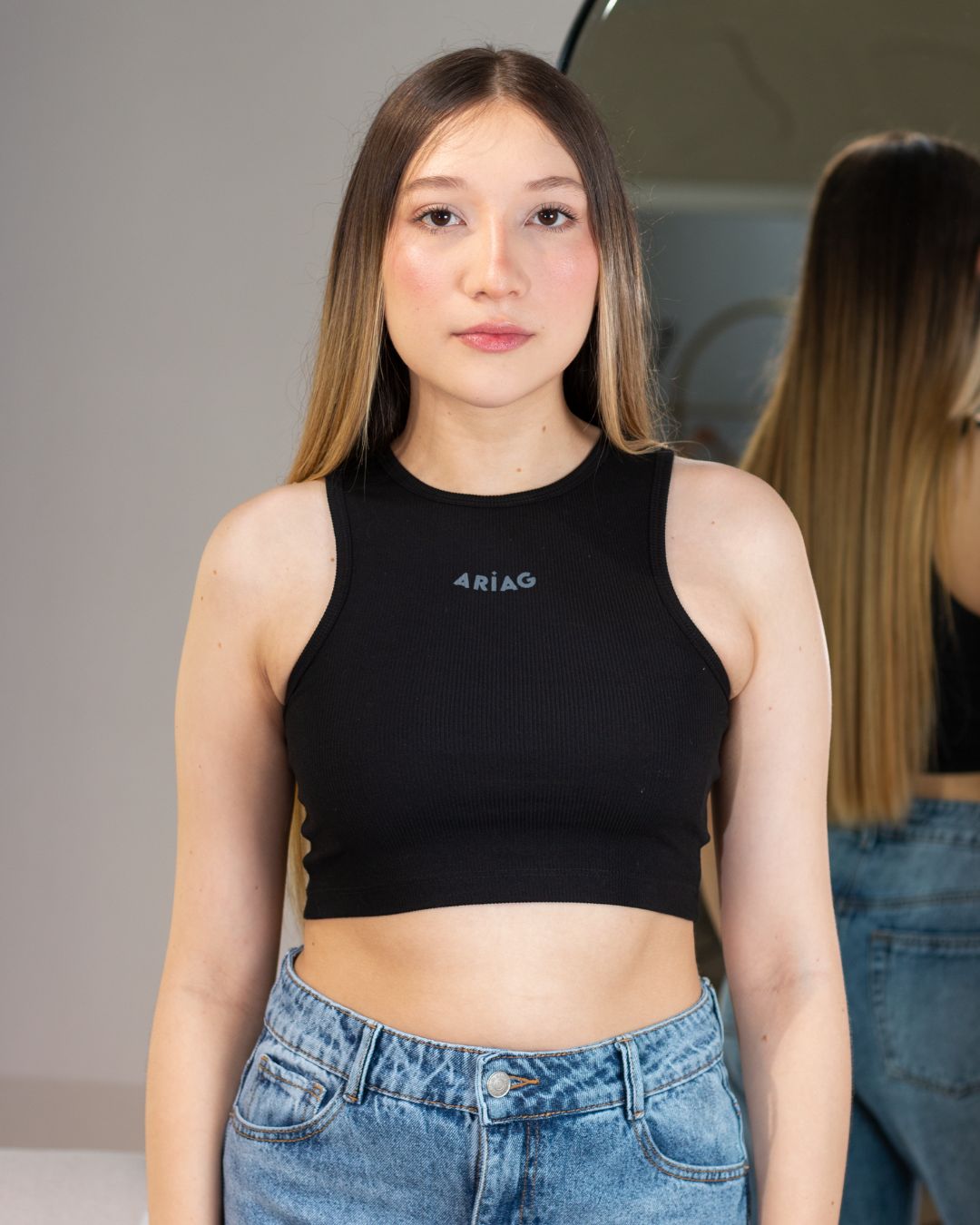 TANK TOP RIB NEGRO