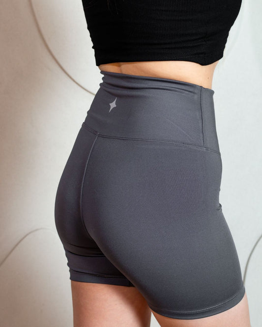 BIKER CORTO GRIS OSCURO