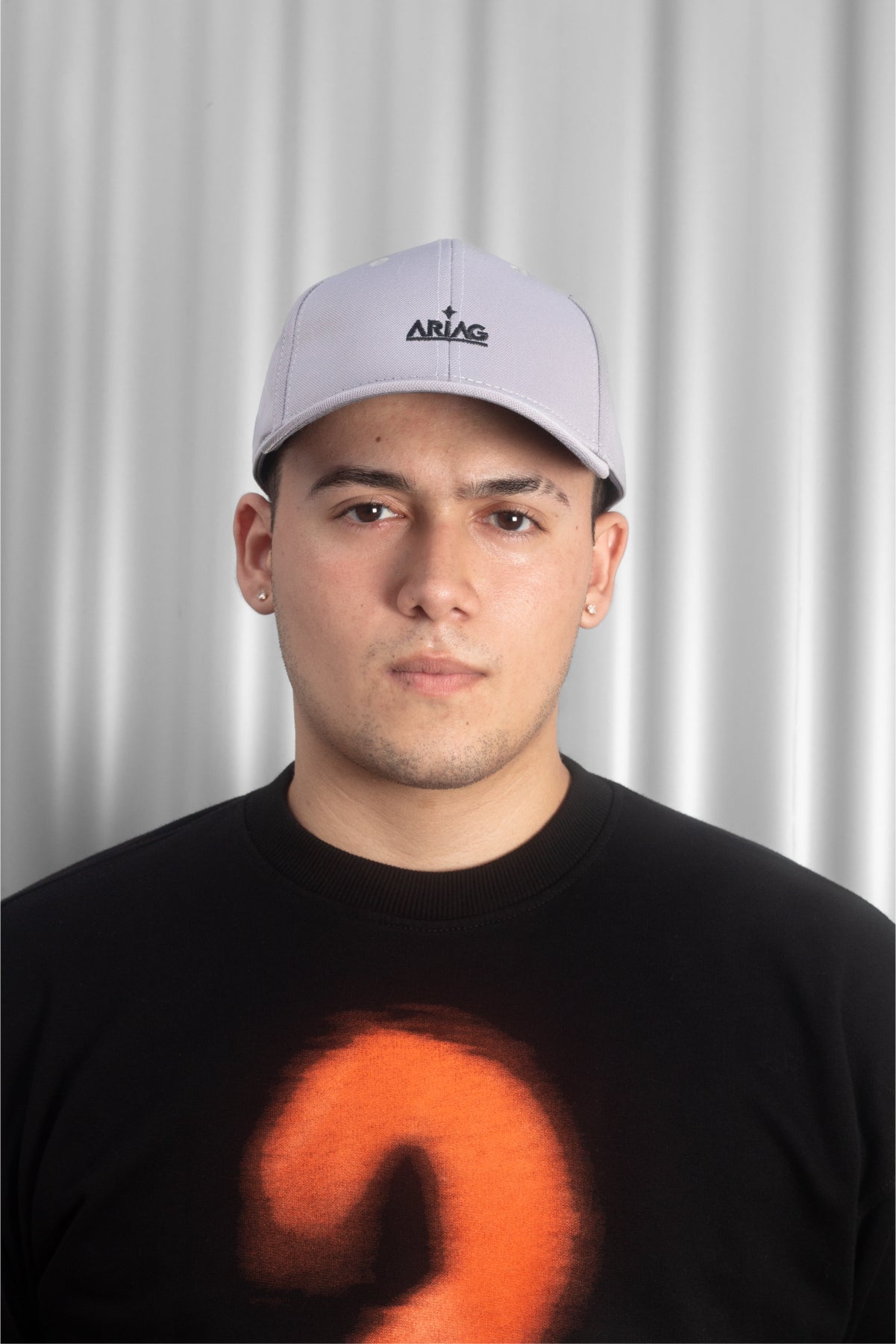 Gorra de curva Gris