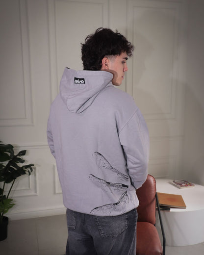 HOODIE ALAS GRIS