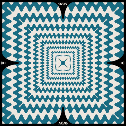 PAÑOLETA AZUL CURVAS