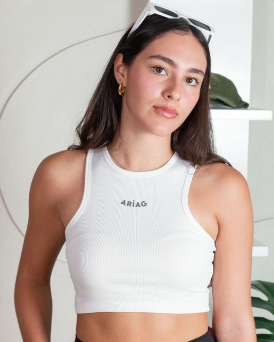 TANK TOP RIB BLANCO