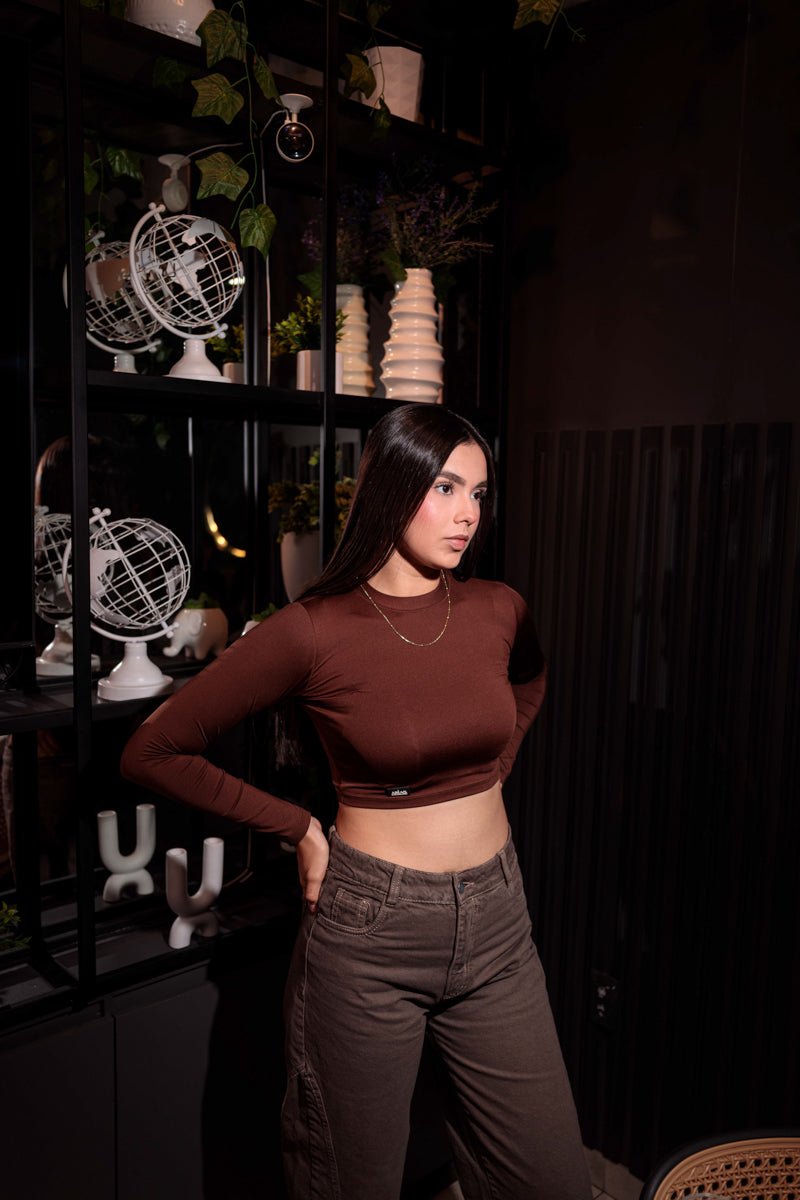 JEAN MUJER GRIS- CAFÉ