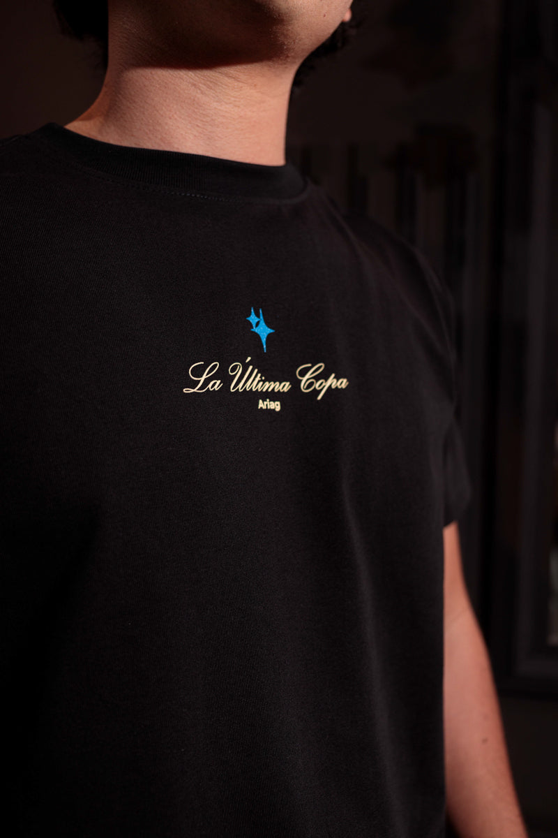 CAMISETA NEGRA UVAS