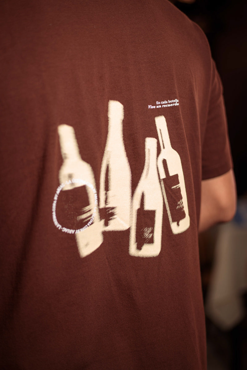 CAMISETA CAFÉ BOTELLAS