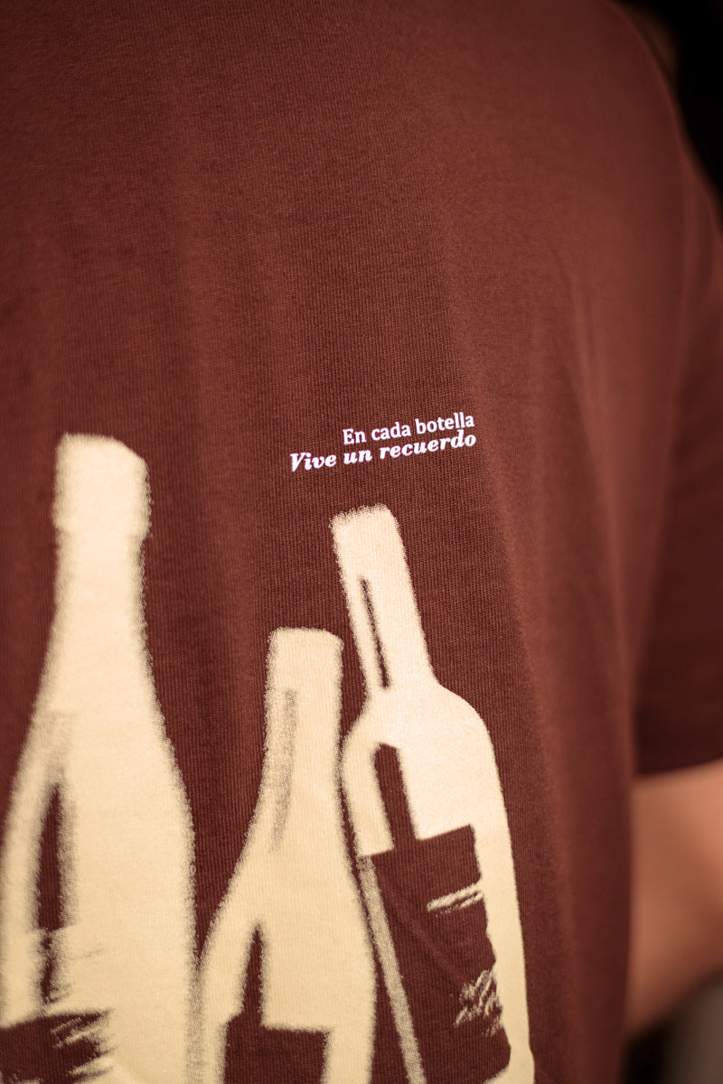 CAMISETA CAFÉ BOTELLAS