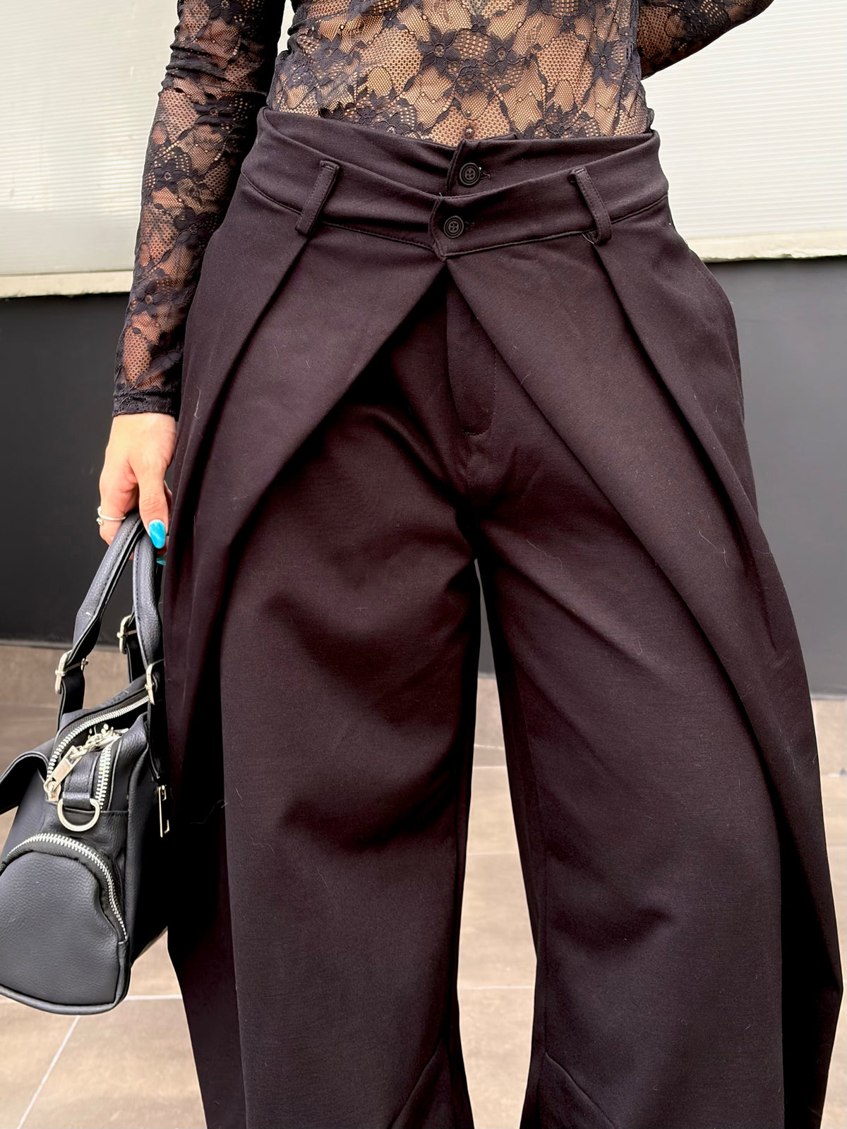PANTALÓN DOBLE NEGRO