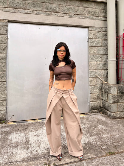 PANTALÓN DOBLE BEIGE