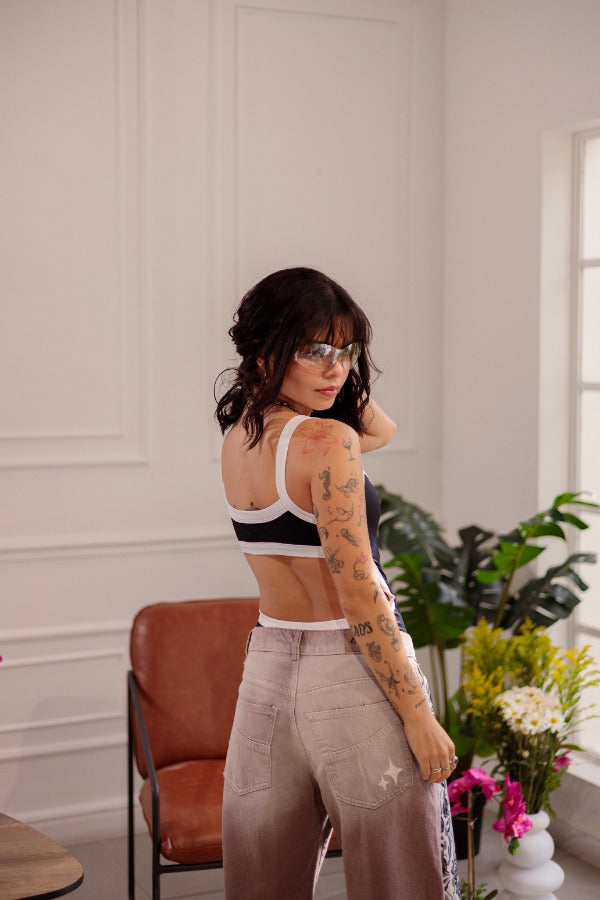 BODY NEGRO ESPALDA ABIERTA