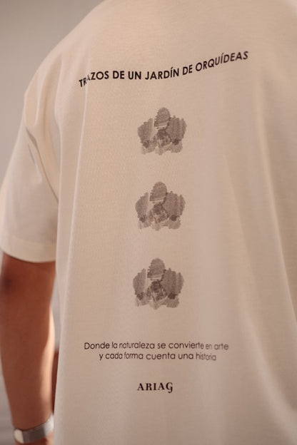 CAMISETA TRAZOS A LÁPIZ - REGULAR CRUDO