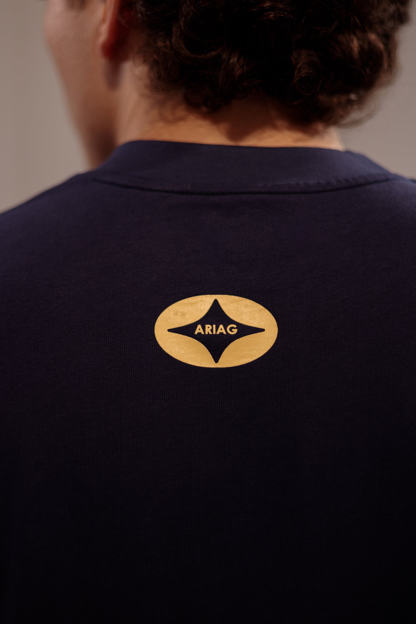 CAMISETA ORCHID GARDEN - OVERSIZED AZUL