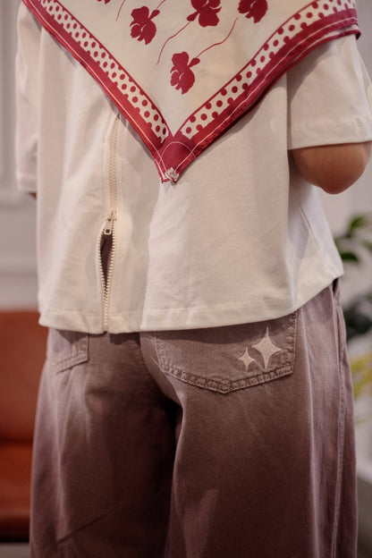 BOXY FIT BÁSICA CON CIERRE - CRUDO