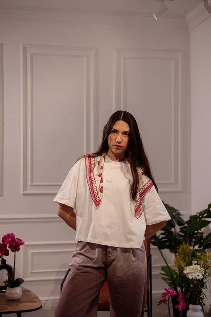 BOXY FIT BÁSICA CON CIERRE - CRUDO