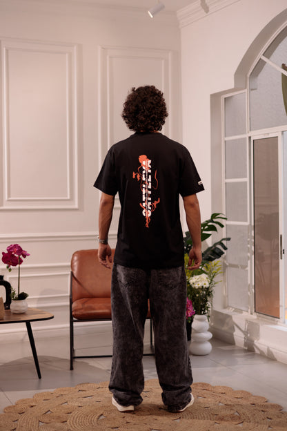 CAMISETA CATTLEYA - REGULAR NEGRA