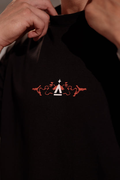 CAMISETA CATTLEYA - REGULAR NEGRA