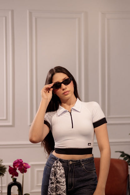 TOP POLO BLANCO