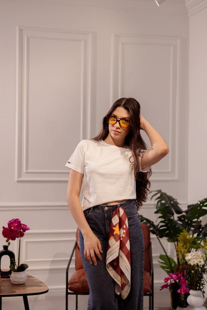 CAMISETA BÁSICA - REGULAR AJUSTADA CRUDO