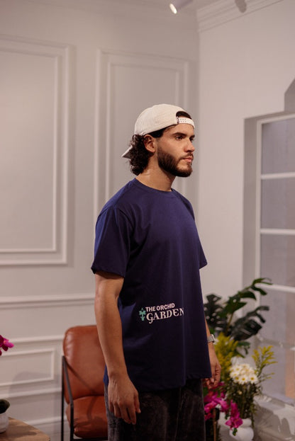 CAMISETA SILUETAS DEL JARDÍN - REGULAR AZUL